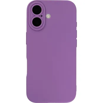 Pouzdro na mobilní telefon Fialový silikonový kryt se zvýšenou ochranou čoček pro iPhone 17