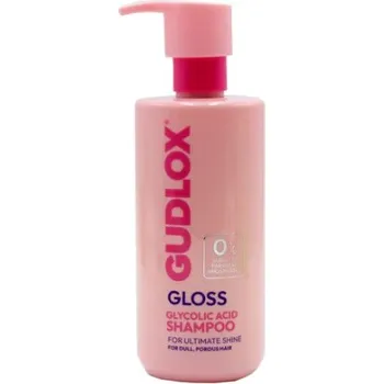 Šampon Gudlox Gloss šampon s kyselinou glukolovou - pumpa 400 ml