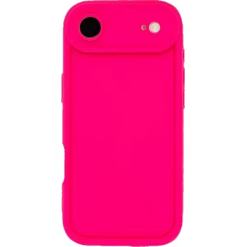 Pouzdro na mobilní telefon Silikonový růžový kryt se zvýšenou ochranou hran pro iPhone 17 Air