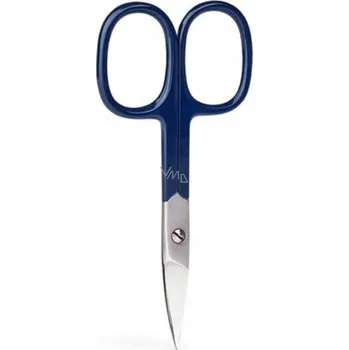 Diva & Nice Nůžky na manikúru široké, zahnuté barevné 9,5 x 4,5 cm