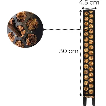 Opora na rostlinu Rašeliníková tyč S (1 díl, délka 30 cm), černá