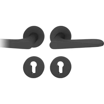 Dveřní kování Kování FSB 12 1144 černá ASL klika / klika, Cylindrická vložka