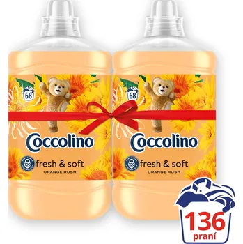 Aviváž Coccolino Orange rush 2x1,7l (136 pracích dávek)