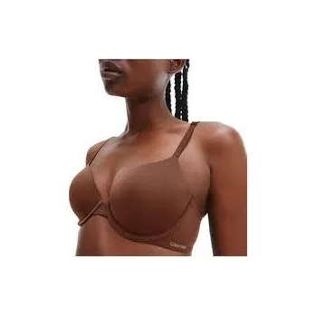 Podprsenka Calvin Klein Underwear bezešvá podprsenka hnědá velikost 70A