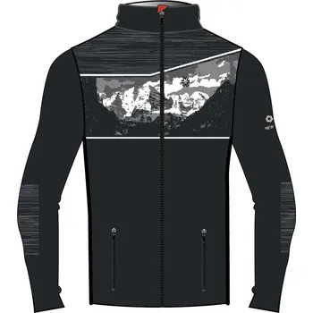 Cyklistické kalhoty Termoregulační svetr Newland N3 4165/0193 Man Full Zip Dark Grey/Wh