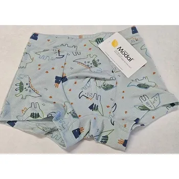 Chlapecké modalové boxerky Dino - 98-104 / světle zelená