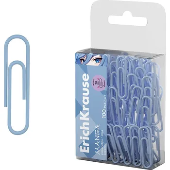 Sponky kancelářské 28 mm kulaté ErichKrause Manga 100ks Pale Blue