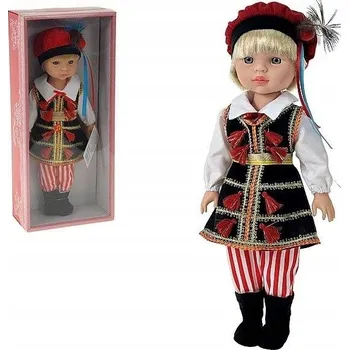 Panenka PANENKA CHLAPEC V LIDOVÉM KROJI MLUVÍ A ZPÍVÁ 38 Cm