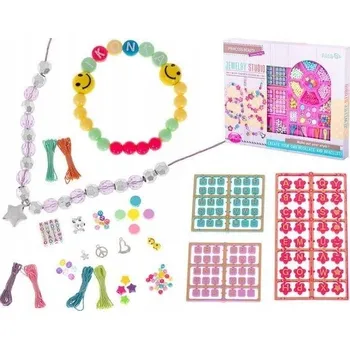 Dětské navlékací korálky Navlékací korálky Ikonka vícebarevné sada XXL 630 ks