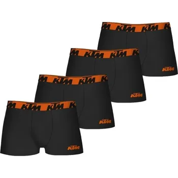 Pánské spodní prádlo Pánské boxerky KTM SHORTS 4PACK M Černá, Oranžová