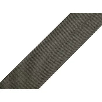 Hladký oboustranný popruh s leskem šíře 50 mm, střední, 13 šedá