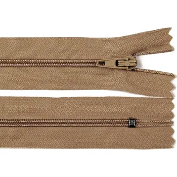 Zip Spirálový zip No 3 délka 14 cm autolock, malé, 294 béžová