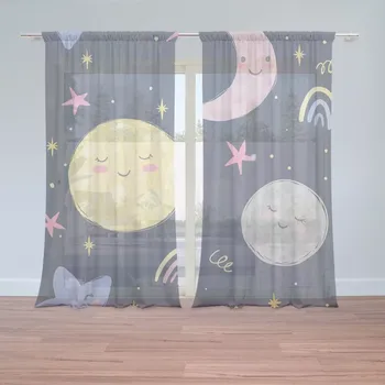 Záclona Sablio Záclony Dětské nebe: 2ks 150x250cm