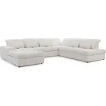 Pravostranná rohová sedací souprava Magnelio U II s elektricky výsuvným sedákem - Meble Bogart catch me 01 342x107 cm