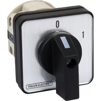 vypínač Vačkový vypínač, ON-OFF Tracon TK-126/3 400V, 50Hz, 125A, 3P, 30kW, 88×88mm, 60° (Tracon TK-126/3)