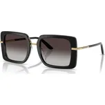 Sluneční brýle Dolce & Gabbana DG4491 32998G52 Černá na leo/Šedá gradální