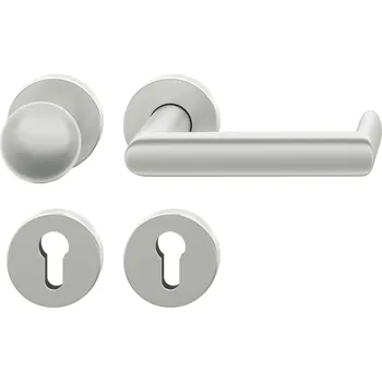 Dveřní kování Kování FSB 79 1178 panikové Eloxovaný hliník, klika / koule, Pravé provedení, Nedělený čtyřhran