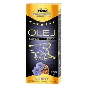 VITAR Veterinae Lněný olej 200ml 5x