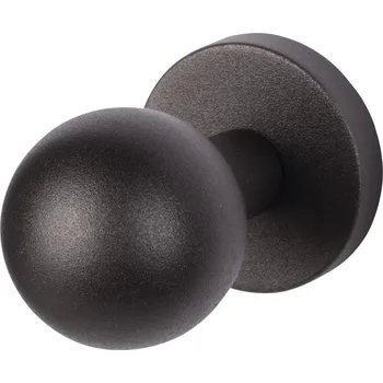 Dveřní kování Dveřní koule Südmetall, černá ocel Pevná koule