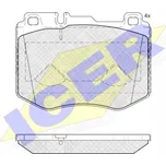 Icer 182195 Sada brzdových destiček, kotoučové brzdy