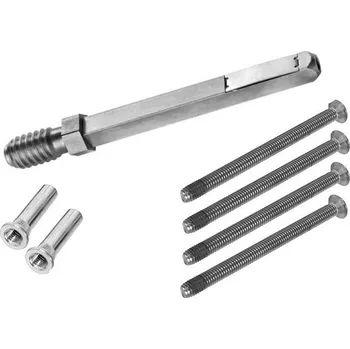 Dveřní kování Spojovací materiál 05 0566 ASL pro rozety, klika/koule 119-138 mm