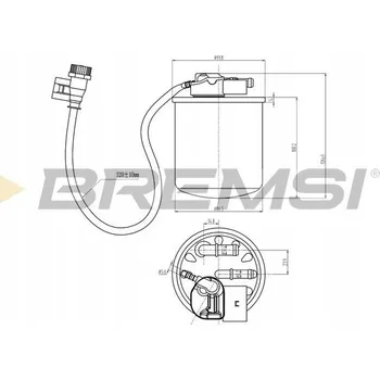 Palivový filtr Palivový filtr Bremsi FE0824
