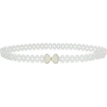 Opasek Pásek pásek Little Angel Bílý Zirkonový 1,90 cm