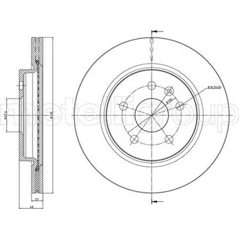 Brzdový kotouč Brzdový kotouč CIFAM (800-1009C)