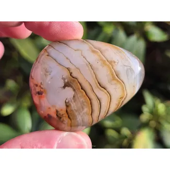 Přírodní kámen Troml achát sardonyx 46g