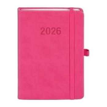 Diář Kalendarz 2026 B6 Memofix TDW różowy