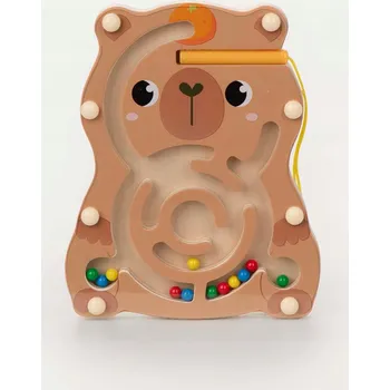 Dřevěná hračka Dřevěný Magnetický Labyrint Dovednostní Hra Vzdělávací Mokida