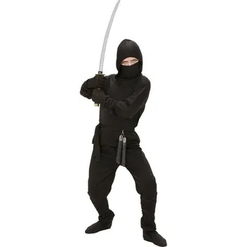 Karnevalový kostým Widmann s.r.l. Kostým Ninja černý Velikost: 11/13 let - 158cm