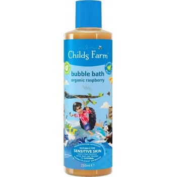 Koupelová kosmetika Childs Farm bublinková koupel malina pro citlivou pokožku 250 ml