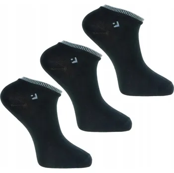 Pánské ponožky Pánské Ponožky Moraj černé bavlněné bez gumičky 3-pár balení velikost 43-45