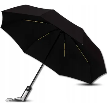 EdiBazzar automatický skládací deštník s pouzdrem, černý