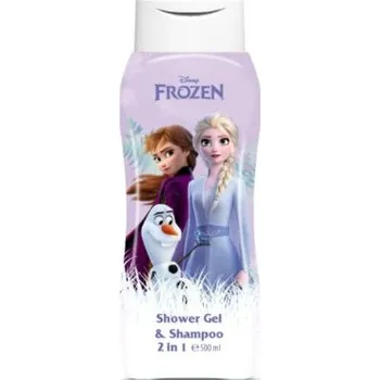 Koupelová kosmetika Kids Frozen Shower gel & shampoo - Sprchový gel a šampon 2v1 500 ml