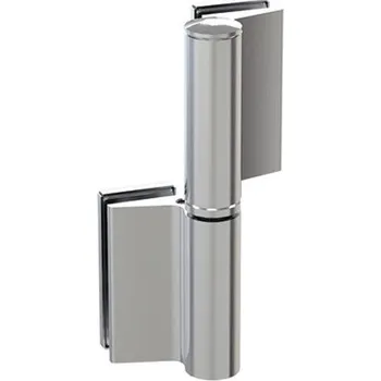 Dveřní kování EVO EV 835E50 SOL - pant pro skleněné dveře EV1 Stříbrná satin (CO 002), Pravé provedení