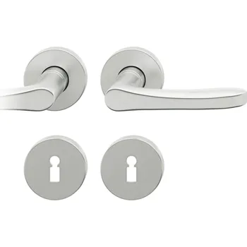 Dveřní kování Kování FSB 72 1106 objektové Eloxovaný hliník, klika / klika, Obyčejný klíč, Pravé provedení