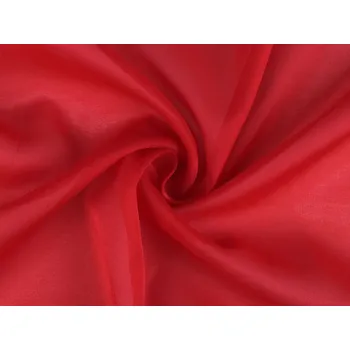 Šifon s leskem, střední, 5 (15) červená