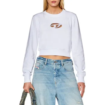 Dámská mikina MIKINA DIESEL F-SLIMMY-OD SWEAT-SHIRT BRIGHT WHITE