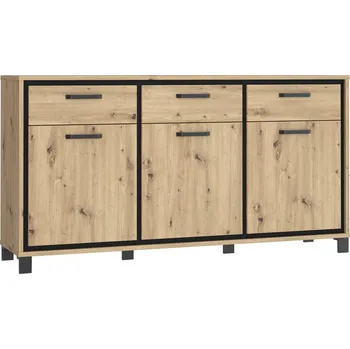 Komoda Komoda 180 Trondheim - Forte C773 Dub Artisan / Dub Černý 178.4x94.1 cm