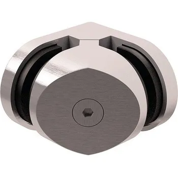 Zábradlí Držák skla rohový typ 11, 52x40 mm, nerez 8- 8,76 mm