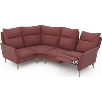 Sedací souprava Rohová sedací souprava Ines s manuálním relaxem na pravé straně - Bydgoskie Meble milton new kr10680, Přírodní Dub 180x111 cm