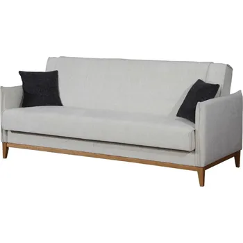 Pohovka Pohovka Aling s funkcí spaní typu click-clack a úložným prostorem na lůžkoviny - Black Red White - BRW Raven 22-raven 16 210x95 cm