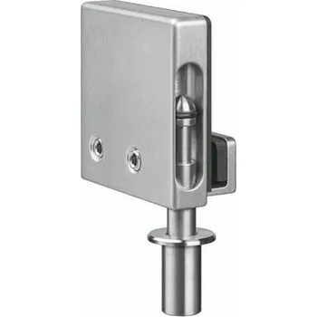 Simonswerk KCM 01 - Dveřní zástrč pro skleněné dveře Nerez kartáčovaná vzhled (126), Levé provedení