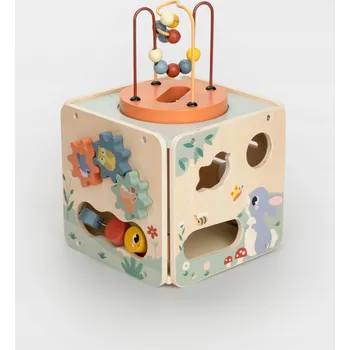 Dřevěná hračka Dřevěná Vzdělávací Kostka Montessori Sorter Hračka pro Děti Mokida