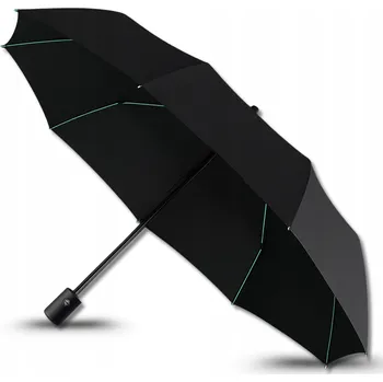 EdiBazzar automatický skládací deštník s pouzdrem, černý