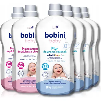 Prací gel Bobini Prací prostředek a aviváž pro děti 10,8 l (100 praní) + 100 ml zdarma