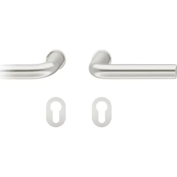 Dveřní kování FSB 15 1075 Plug-in Eloxovaný hliník, Cylindrická vložka