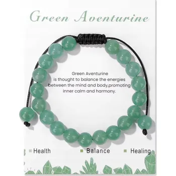 Náramek Nastavitelný náramek z Kamienia Naturalnego Awenturyn – Amulet Harmonie